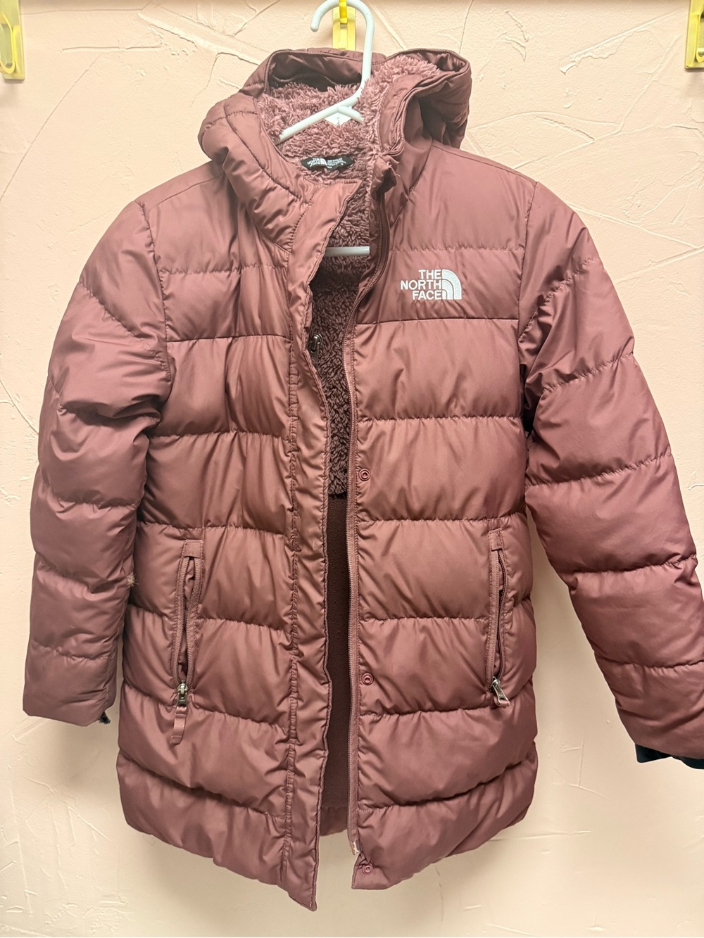 The North Face Kids Mauve Pink Puffer Jacket